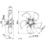 Ventilateur hélicoïde AZD800-AG03-01 - 13031815