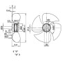 Ventilateur hélicoïde A4E360-AC20-05 - 13031380
