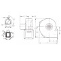 Ventilateur centrifuge CMP-38-2M - 23020084