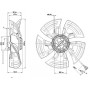 Ventilateur hélicoïde A4D350-AN08-01. - 13031340