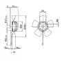 Ventilateur hélicoïde A4D250-AA36-01 - 13031266