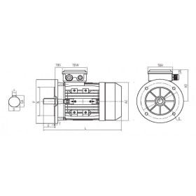 Moteur électrique MMP 63G4 0.18/4 B5 230V - 25090188