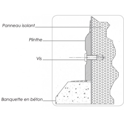 PLINTHE POUR BANQUETTE EN BETON  2.40M - 39032071