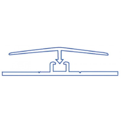 COUVRE-JOINT 8-10MM PVC 333 BLANC 9010  3.05ML - 39010901