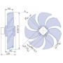 Ventilateur hélicoïde FN050-4EA.4I.A7P1 - 11060499