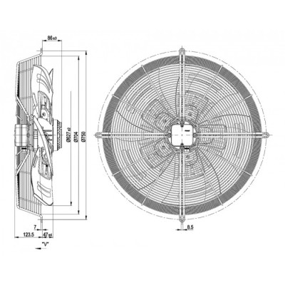 Ventilateur S6D630-AO05-03. - 13032661