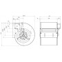 Ventilateur DDM 10/10.750.4 TRI BRIDE ET SUPPORT - 30461033
