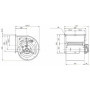 Ventilateur centrifuge DD 10/10.245.6. BRIDE ET SUPPORT - 30452080