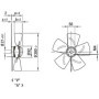 Ventilateur hélicoïde A4E300-AA01-15 - 13031307
