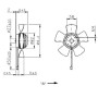 Ventilateur hélicoïde A2E200-AF02-02 - 13031202