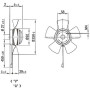 Ventilateur hélicoïde A4E250-AA04-01. - 13031256