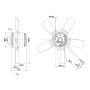 Ventilateur hélicoïde A2E300-AC47-02 - 13031288