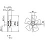 Ventilateur hélicoïde A6E300-AB02-01 - 13031311