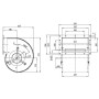 Ventilateur centrifuge D4E200-CA02-02. - 13422111