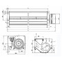 Ventilateur tangentiel simple QK08A-4EM.50.CD - 11180631