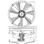 Ventilateur hélicoïde IA0800 7VIM44 TX140L06 - 26010801
