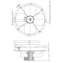 Ventilateur hélicoïde A0550 4PR25 TX90P04 - 26020555