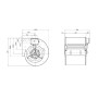Ventilateur centrifuge DDM 10/10.750.4 BRIDE ET SUPPORT - 30461010