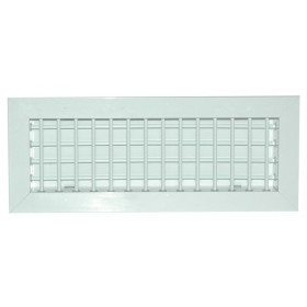 GRILLE ALUMINIUM AILETTES MOBILES DOUBLE DEFLEXION GDF 300x100 - 20400300