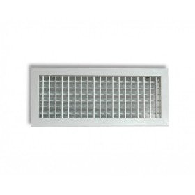 GRILLE ALUMINIUM AILETTES MOBILES DOUBLE DEFLEXION GDF 400x150 - 20400401