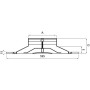 DIFFUSEUR ALUMINIUM CIRCULAIRE REGLABLE DAC-FP 160 - 20410161