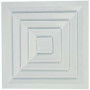 DIFFUSEUR ALUMINIUM CARRE BLANC A NOYAU DEMONTABLE DAB 225x225 - 20410225
