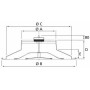 DIFFUSEUR ALUMINIUM CIRCULAIRE REGLABLE DAC / MO 315 - 20410318