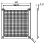 FILTRE METALLIQUE 92x92 - 13029095