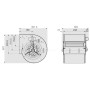 Ventilateur centrifuge DDM 9/9.550.4  BRIDE ET SUPPORT - 30460988